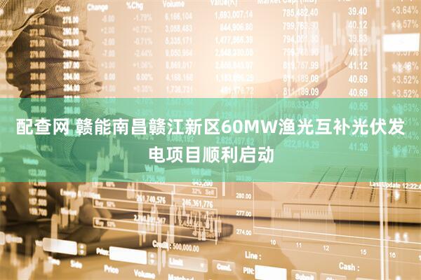 配查网 赣能南昌赣江新区60MW渔光互补光伏发电项目顺利启动
